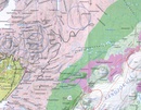 Topografische kaart Höggunakort Tectonic Map of Iceland | Mal og Menning