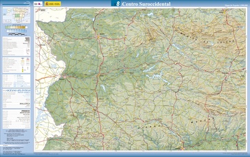 Wegenkaart - landkaart 8 Centro Suroccidental - Midden Zuidwest | CNIG - Instituto Geográfico Nacional1