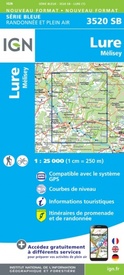 Wandelkaart - Topografische kaart 3520SB Mélisey - Lure | IGN - Institut Géographique National