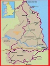 Fietskaart Cycle Touring Map of Northumberland | Northern Heritage Services
