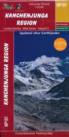 Wandelkaart NP101 Trekking map Kanchenjunga region | Himalayan Maphouse