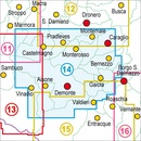 Wandelkaart 14 Valle Grana, Bassa Valle Stura di Demonte | Fraternali Editore