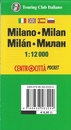 Wegenkaart - landkaart Centrocittà Pocket Milaan | Touring Club Italiano