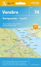 Wandelkaart - Topografische kaart 74 Sverigeserien Vansbro | Norstedts