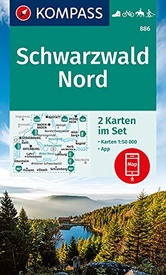 Wandelkaart 886 Schwarzwald Nord | Kompass