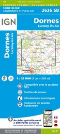 Wandelkaart - Topografische kaart 2626SB Dornes | IGN - Institut Géographique National