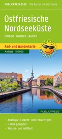 Fietskaart - Wandelkaart 530 Oostfriese Noordzeekust West fiets- & wandelkaart | Public Press