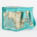 Tas voor de Lunch met vintage wereldkaart | Sass & Belle