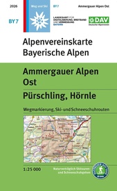 Wandelkaart BY7 Ammergauer Alpen Ost | Alpenverein