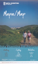 Wandelkaart Rota Vicentina - zuidwest Portugal | Rota vicentina