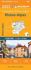 Wegenkaart - landkaart 523 Rhône - Alpes , Alpen 2023 | Michelin