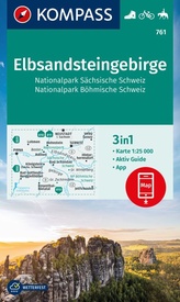 Wandelkaart 761 Elbsandsteingebirge | Kompass
