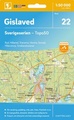 Topografische kaart - Wandelkaart 22 Sverigeserien Gislaved | Norstedts