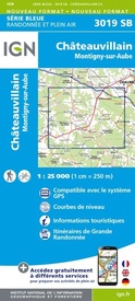 Topografische kaart - Wandelkaart 3019SB Châteauvillain | IGN - Institut Géographique National