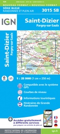 Wandelkaart - Topografische kaart 3015SB Saint-Dizier, Pargny-sur-Saulx | IGN - Institut Géographique National