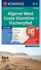 Wandelkaart 258 Algarve West, Costa Vicentina - Fischerpfad | Kompass