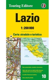 Fietskaart - Wegenkaart - landkaart 10 Lazio, Latium, rond Rome | Touring Club Italiano