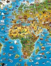 Kinderwereldkaart 93 Wereldkaart voor kinderen, 140 x 100 cm | Dino's Maps