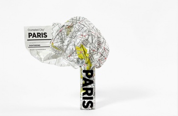 Stadsplattegrond Crumpled City Maps Paris - Parijs | Palomar