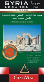 Wegenkaart - landkaart Syria and Libanon - Syrië | Gizi Map