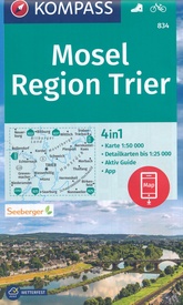 Wandelkaart 834 Mosel - Region Trier | Kompass