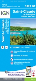 Wandelkaart - Topografische kaart 3327OT Saint-Claude | IGN - Institut Géographique National