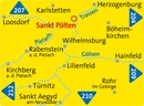Wandelkaart 213 Pielachtal-Traisental-St. Pölten | Kompass