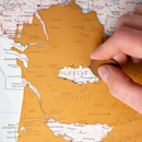 Scratch Map Frankrijk | 42 x. 59 cm | Maps International
