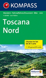 Wandelkaart - Fietskaart 2439 Toscana Nord | Kompass