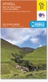 Wandelkaart - Topografische kaart OL51 Explorer Atholl Glen Tilt, Beinn Dearg | Ordnance Survey