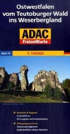 Wegenkaart - landkaart 10 Ostwestfalen vom Teutoburger Wald ins Weserbergland | ADAC