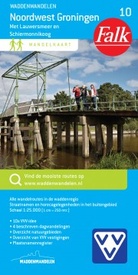Wandelkaart 10 Noordwest Groningen - Lauwersmeer - Schiermonnikoog Waddenwandelen | Falk