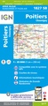 Wandelkaart - Topografische kaart 1827SB Poitiers - Chauvigny | IGN - Institut Géographique National