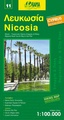 Fietskaart - Wegenkaart - landkaart 11 Nicosia Cyprus | Orama