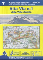 Alta Via 1 della Valle d'Aosta  - gids en kaart