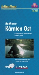Fietskaart A20 Bikeline Radkarte Karinthië - Kärnten Ost | Esterbauer