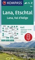 Wandelkaart 054 Lana - Etschtal - Val d'Adige | Kompass