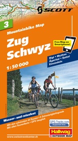 Mountainbikekaart 3 Zug / Schwyz MTB kaart | Hallwag