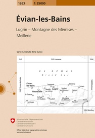 Wandelkaart - Topografische kaart 1263 Évian-les-Bains | Swisstopo