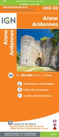 Wegenkaart - landkaart 721301 Aisne - Ardennes | IGN - Institut Géographique National