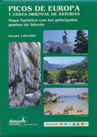 Wegenkaart - landkaart Picos de Europa y Costa Oriental de Asturias | Adrados Ediciones