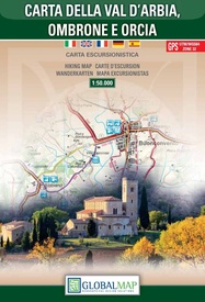 Wandelkaart Carta della Val d'Arbia, Ombrone e Orcia | Global Map