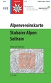 Wandelkaart 31/2 Alpenvereinskarte Stubaier Alpen Sellrain weg+ski | Alpenverein