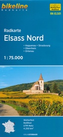 Fietskaart ELS01 Bikeline Radkarte Elsass Nord - Elzas Noord  | Esterbauer