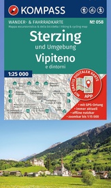 Wandelkaart 058 Sterzing und Umgebung - Vipiteno e dintorni | Kompass
