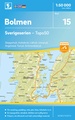 Wandelkaart - Topografische kaart 15 Sverigeserien Bolmen | Norstedts