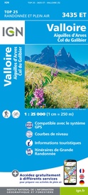 Wandelkaart - Topografische kaart 3435ET Valloire | IGN - Institut Géographique National