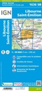 Wandelkaart - Topografische kaart 1636SB Libourne, Saint-Emilion | IGN - Institut Géographique National
