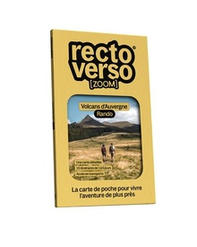 Wandelkaart Les volcans Auvergne rando carte-guide | Recto Verso