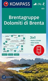 Wandelkaart 073 Brentagruppe Dolomiti di Brenta | Kompass
